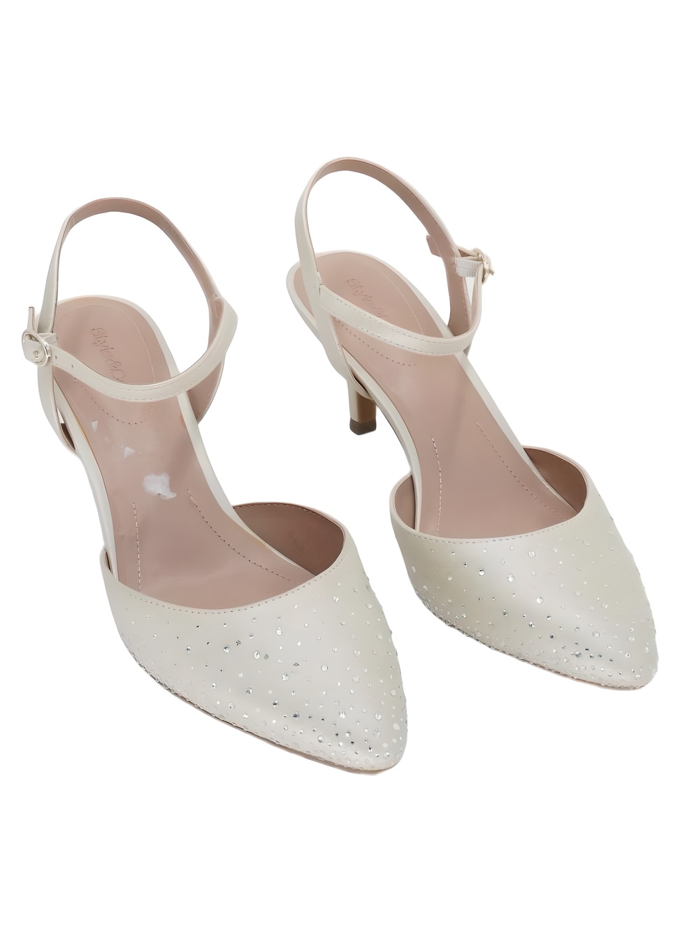 Style & Co Gwenn Platinum Shimmer Pointed Toe Evening Pumps Size 11M